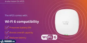 Aruba Instant On AP25 - Access Point WiFi 6 4x4 cho doanh nghiệp (R9B28A)