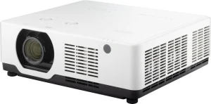 Máy chiếu ViewSonic LSC601WU góc nghiêng trái - thân trắng lắp đặt, nguồn sáng Phosphor Laser thế hệ 2