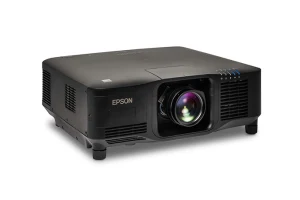 Máy chiếu Epson EB-PU2213B góc nghiêng - thân đen large venue lắp ống kính rời cho sự kiện khổng lồ
