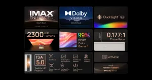 Máy chiếu XGIMI Aura 2 4K UST Laser siêu gần, Dolby Vision, Harman Kardon 60W