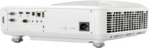 Máy chiếu ViewSonic LS832WU góc sau - cụm cổng VGA, HDMI, RJ45 LAN và quản lý điều khiển từ xa