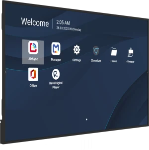 Màn hình quảng cáo ViewSonic CDE7531-1C 75 inch 4K UHD - góc nghiêng phải