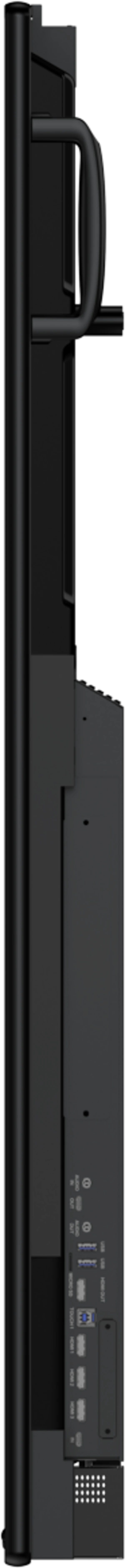 ViewSonic IFP7563-2C mặt bên trái - dày 79.1mm slim profile