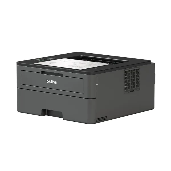 Brother HL-L2375DW mặt bên với hệ thống tản nhiệt hiệu quả