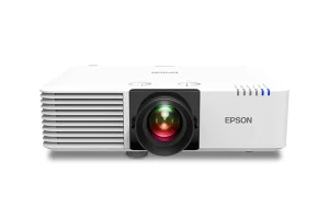 Máy chiếu Epson EB-L570U nhìn thẳng - ống kính lớn 3LCD laser WUXGA, núm lens shift trên thân