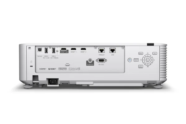 Epson EB-L790SU cổng kết nối phía sau - 2 HDMI, HDBaseT, USB, LAN, WiFi 6E