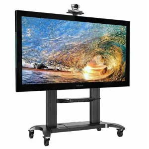 Chân tivi di động NB-CF100 North Bayou đế nhôm đúc - giá treo tivi 60-100 inch tải 90,9kg có bánh xe