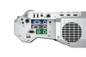 Cổng kết nối Epson EB-696Ui - 3 HDMI, VGA, LAN, USB-A/B, RS-232C, Microphone, cổng TCH cho module tương tác cảm ứng