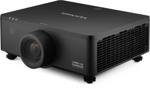 Máy chiếu ViewSonic LS950-4K góc nghiêng trái - thân đen cao cấp, nguồn sáng Phosphor Laser thế hệ 3, khe tản nhiệt lớn