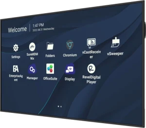 Màn hình quảng cáo ViewSonic CDE8630 góc nghiêng trái