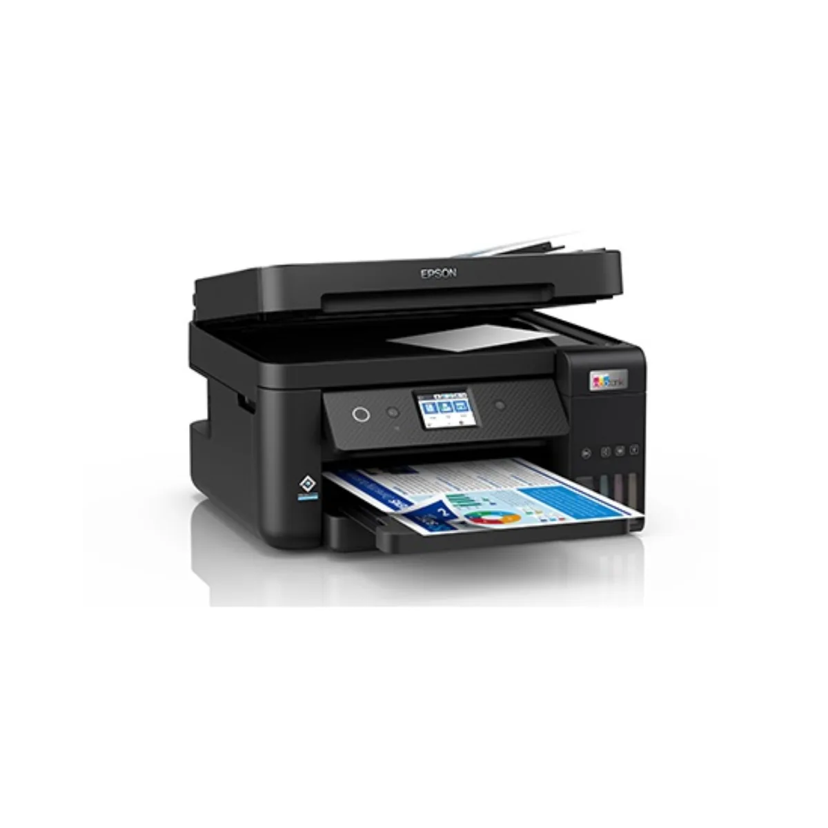 Mặt sau Epson L6290 cổng Ethernet USB fax và khay duplex tự động