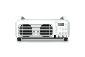 Mặt trước Epson EB-Z9900WNL - thiết kế 2 bóng đèn dual-lamp, làm mát chất lỏng và bảng điều khiển