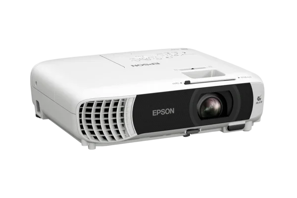Máy chiếu Epson EB-W55 góc nghiêng - khoang ống kính + bộ tản nhiệt