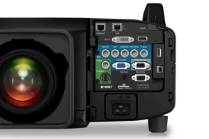 Mặt trước Epson EB-Z11000 - thiết kế 2 bóng đèn dual-lamp và bảng điều khiển