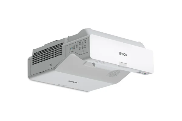 Máy chiếu siêu gần Epson EB-770F góc phải - thiết kế trắng tinh tế