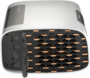 Cổng kết nối máy chiếu ViewSonic M10 - HDMI 2.0, USB-C, USB-A 5V/2A, nguồn DC 19V