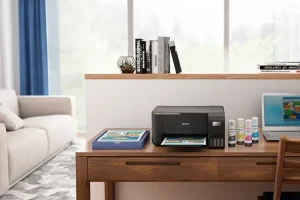 Chai mực Epson 003 đổ vào bình mực L3210 thiết kế chống tràn