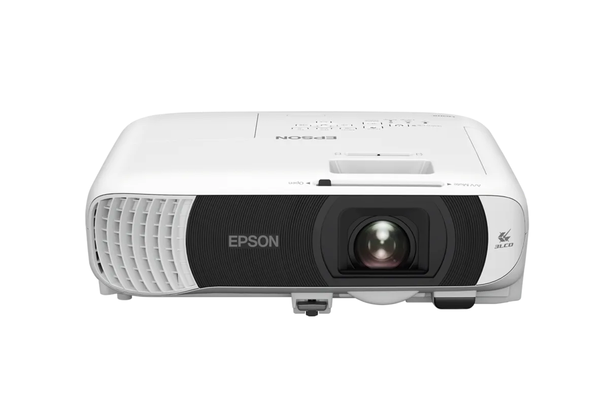 Mặt sau Epson EB-FH54 với 2 cổng HDMI và kết nối đa dạng