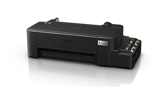 Máy in Epson EcoTank L121 nhìn từ trên cho thấy thiết kế nhỏ gọn