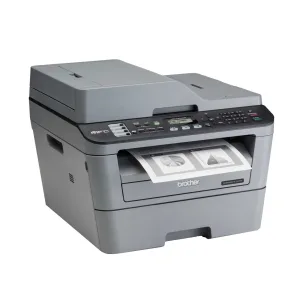 Brother MFC-L2701DW nhìn từ phía phải với hệ thống tản nhiệt