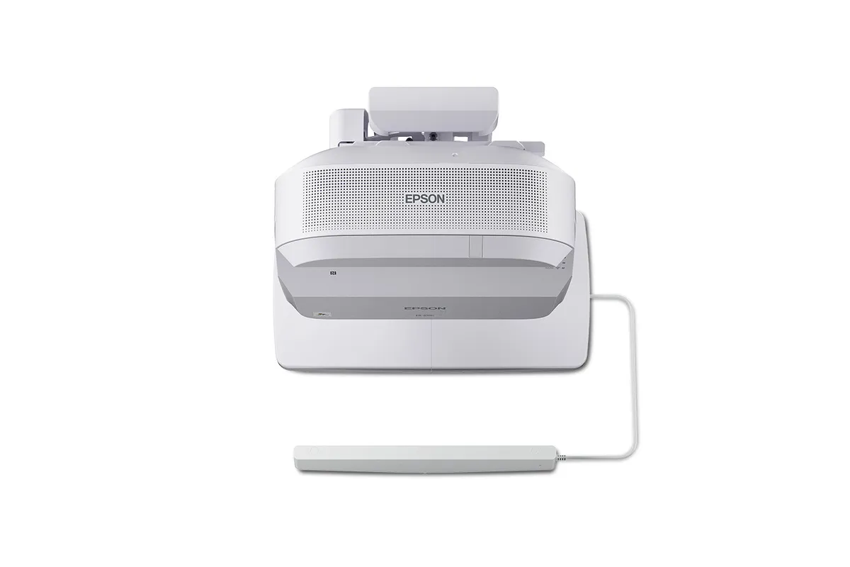 Epson EB-870Ei treo tường - module cảm ứng ELPFT01 biến tường thành màn hình chạm 130 inch Máy chiếu Epson EB-870Ei gắn giá treo tường với module cảm ứng chạm tay