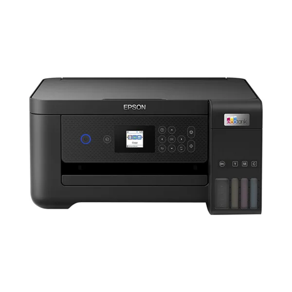 Epson L4260 góc nghiêng hiển thị bình mực EcoTank và nắp scanner