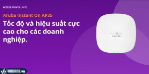Aruba Instant On AP25 - Access Point WiFi 6 4x4 cho doanh nghiệp (R9B28A)