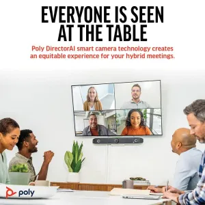Poly Studio X52 - Video Bar hội nghị all-in-one cho phòng họp nhỏ và vừa