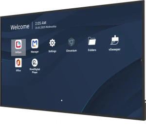 Màn hình quảng cáo ViewSonic CDE7531-1C 75 inch 4K UHD - góc nghiêng trái