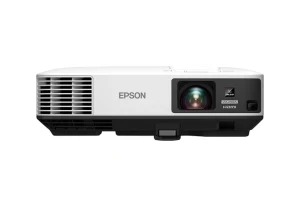 Máy chiếu Epson EB-2255U góc nghiêng trái - thân máy trắng cho hội trường phòng họp