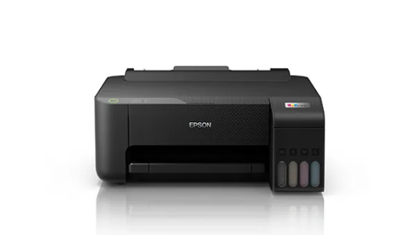 Máy in phun màu Epson EcoTank L1210 mặt trước thiết kế nhỏ gọn