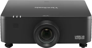 Máy chiếu ViewSonic LS950WU Laser WUXGA 7100 ANSI Lumens - mặt trước, ống kính zoom 1.6x dòng Luminous Superior