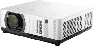 Máy chiếu ViewSonic LSC730WU góc nghiêng trái - thân trắng dòng Luminous Superior, nguồn sáng Laser 3LCD