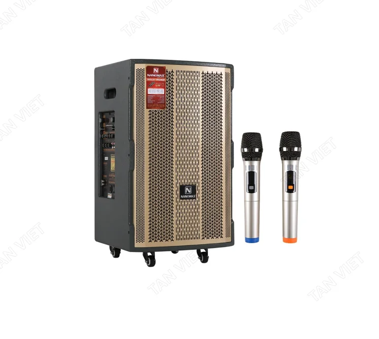 Cho thuê loa kéo di động pin 7-8 tiếng có tay cầm bánh xe